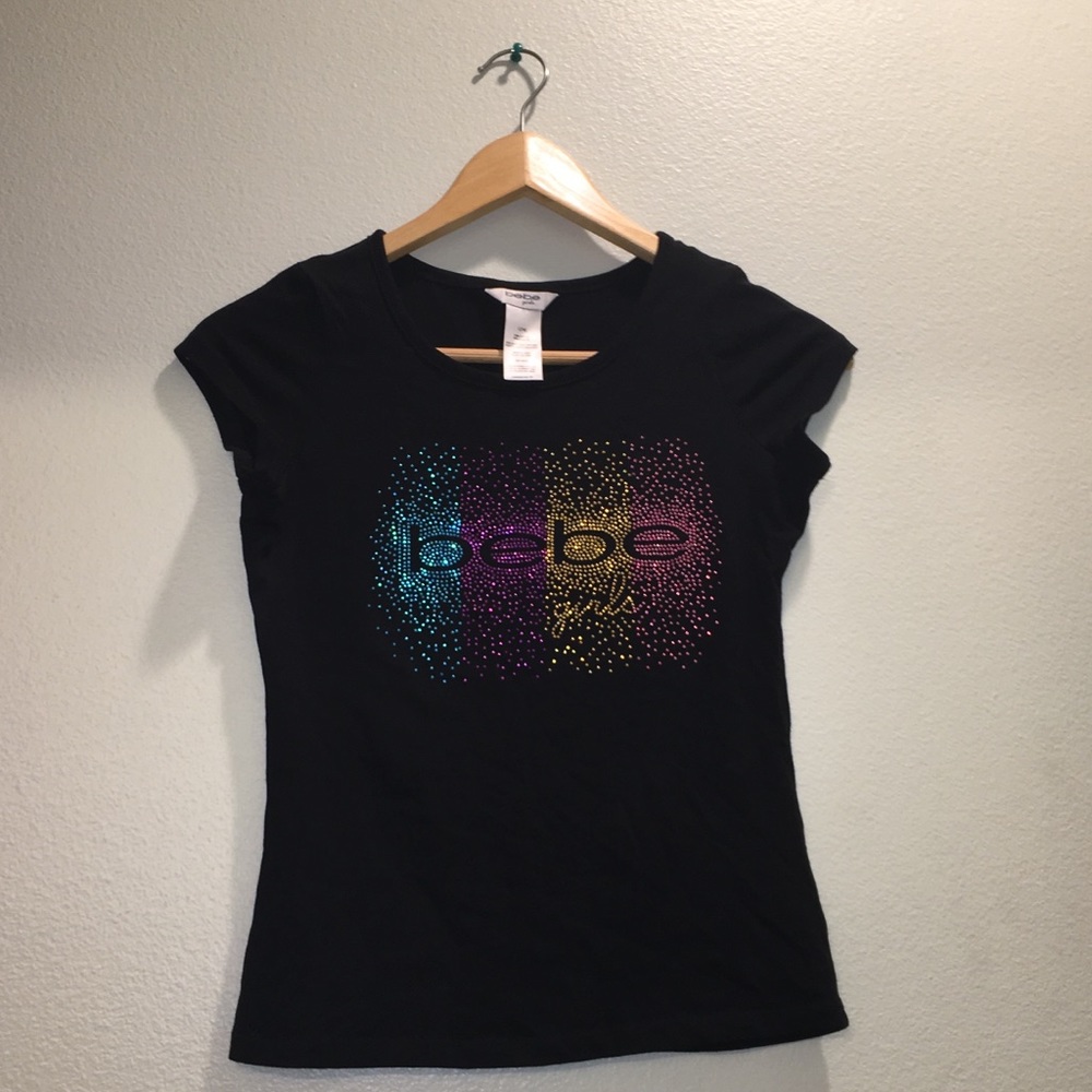 Girls Black Bebe Shirt